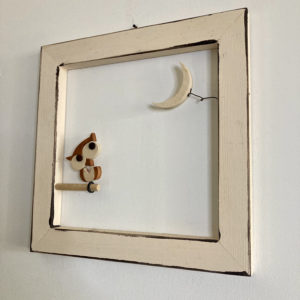 Gufo che si interroga sulla luna