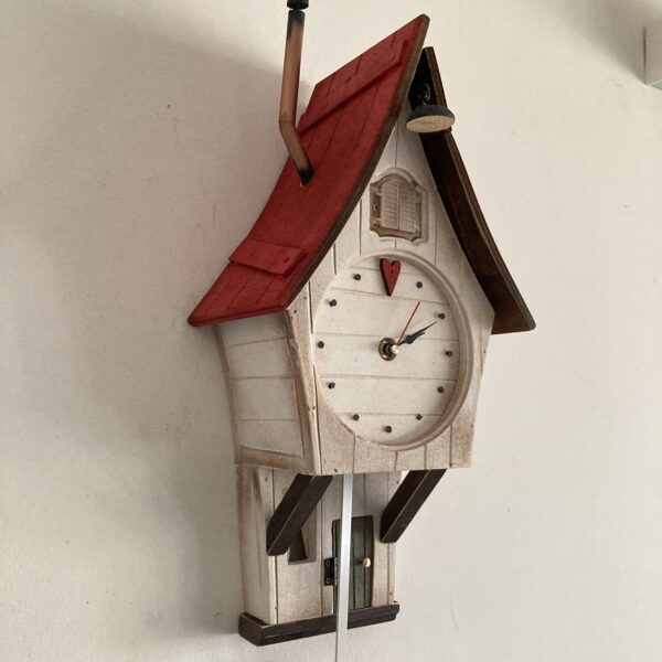 Orologio a cucu' "La Casetta nel cuore del bosco Tenebroso" - immagine 3